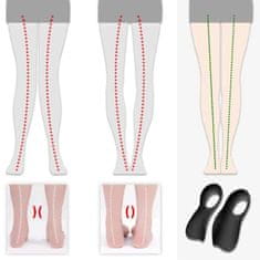 Netscroll Ortopedski vložki za čevlje za ploska stopala, podpora loka za stopala, unisex vložki za udobje in stabilnost, proti bolečinam , črna barva, 4D tehnologija, InsolesFlat, 40/47