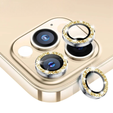 Infostyle Zaščita za kamero "Gold Glitter" iPhone 13 Pro/13 Pro Max