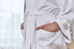 Interkontakt Ženski bombažni kopalni plašč model KIMONO 06 Light Blue