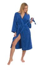 Interkontakt Ženski bombažni kopalni plašč model KIMONO 03 Navy Blue