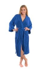 Interkontakt Ženski bombažni kopalni plašč model KIMONO 03 Navy Blue