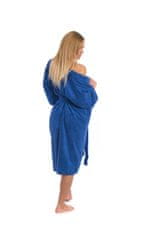 Interkontakt Ženski bombažni kopalni plašč model KIMONO 03 Navy Blue