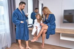 Interkontakt Ženski bombažni kopalni plašč model KIMONO 03 Navy Blue