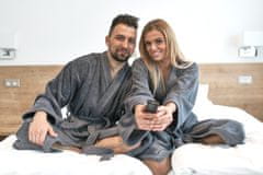 Interkontakt Moški bombažni kopalni plašč model KIMONO 04 Bordeaux