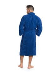 Interkontakt Moški bombažni kopalni plašč model KIMONO 03 Blue Navy