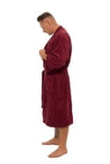 Interkontakt Moški bombažni kopalni plašč model KIMONO 04 Bordeaux