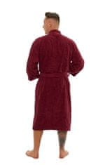 Interkontakt Moški bombažni kopalni plašč model KIMONO 04 Bordeaux