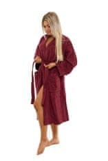 Interkontakt Ženski bombažni kopalni plašč model KIMONO 04 Bordeaux