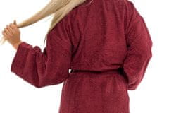 Interkontakt Ženski bombažni kopalni plašč model KIMONO 04 Bordeaux