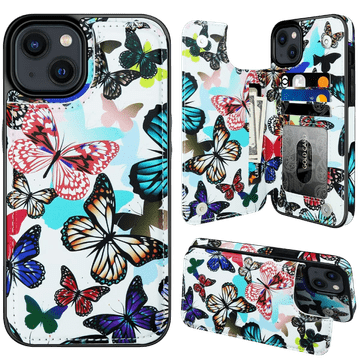 Infostyle Ovitek za telefon s predalom za kartice "Butterfly" iPhone 14