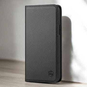 Infostyle Črna / Naravno usnje + TPU silikon