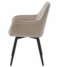 Ljubki dom Vrtljivi jedilni stol NANA360 VELVET, bež