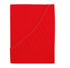 Ljubki dom Jersey rjuha za otroško posteljico EXCLUSIVE 70x140 cm rdeča