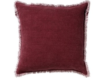 Ljubki dom Dekorativna prevleka za blazino BURTO MERLOT 45x45 cm, vinsko rdeča