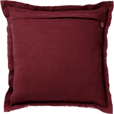 Ljubki dom Dekorativna prevleka za blazino BURTO MERLOT 45x45 cm, vinsko rdeča