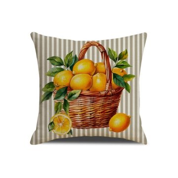 Ljubki dom Prevleka za blazino LEMON BASKET 45x45 cm, bež