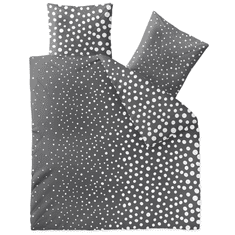 Ljubki dom Posteljnina iz renforcé bombaža TIARA siva Dimenzije posteljnine: 2 kom 80 x 80 cm | 200 x 220 cm