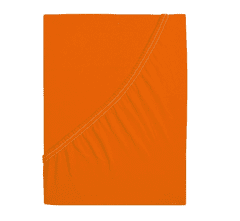 Ljubki dom Jersey rjuha za otroško posteljico EXCLUSIVE 70x140 cm oranžna
