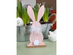 Ljubki dom Stoječi leseni zajček FLUFFY BUNNY 19 cm - več variant