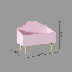 Ljubki dom Roza škatla za igrače CLOUD