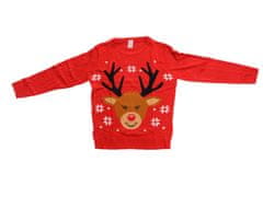 Ljubki dom Božični pulover ženski CHRISTMAS REINDEER rdeč - različne velikosti Velikost: M