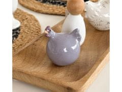 Ljubki dom Keramična kokoška LILAC CHICKEN vijolična - več velikosti Velikost: L