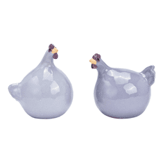 Ljubki dom Keramična kokoška LILAC CHICKEN vijolična - več velikosti Velikost: L