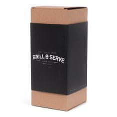 Ljubki dom Nizki predpasnik do pasu iz eko usnja GRILL AND SERVE, črn