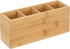 Ljubki dom Bambusov organizator s 4 predelki 4COMP 33x15,6 cm