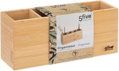 Ljubki dom Bambusov organizator s 4 predelki 4COMP 33x15,6 cm