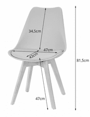 Ljubki dom Črni jedilni set 1 + 4, miza MADO ARTISAN 120x80 + stoli BALI MARK črna