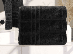 Ljubki dom Brisača Comfort Maxi 100x180 cm črna, 100% bombaž