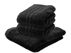 Ljubki dom Brisača Comfort Maxi 100x180 cm črna, 100% bombaž