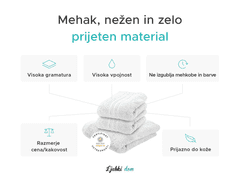 Ljubki dom Brisača Comfort Maxi 100x180 cm črna, 100% bombaž