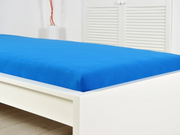 Ljubki dom Jersey rjuha za otroško posteljico EXCLUSIVE 60x120 cm kraljevsko modra