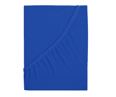 Ljubki dom Jersey rjuha za otroško posteljico EXCLUSIVE 60x120 cm kraljevsko modra