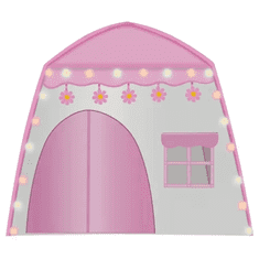 Ljubki dom Otroški šotor z lučkami FAIRY HOUSE roza