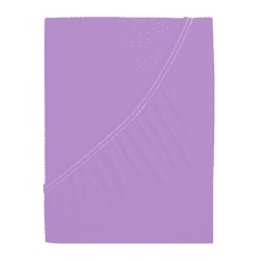 Ljubki dom Jersey rjuha za otroško posteljico EXCLUSIVE 70x140 cm vijolična