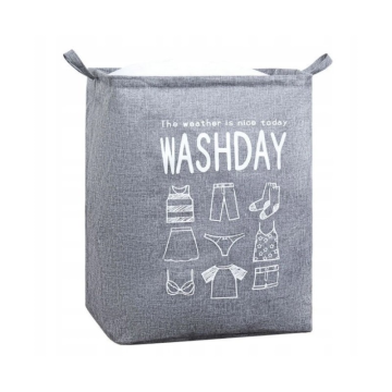 Ljubki dom Košara za perilo s trakom WASHDAY 50x40x50 cm