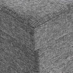 Ljubki dom Tabure z dvižnim pokrovom OTTOMAN 110x38 cm, temno siv