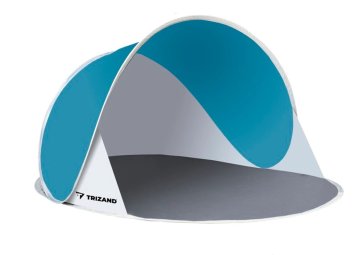 Ljubki dom Plažni šotor SUNSHADE z UV filtrom 100x145 cm, modro-bel
