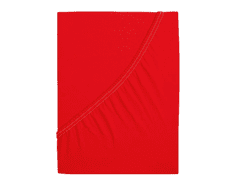 Ljubki dom Jersey rjuha za otroško posteljico EXCLUSIVE 60x120 cm rdeča