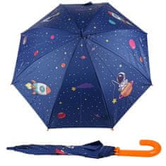 Ljubki dom Otroški dežnik SPACE Ø 76 cm, moder