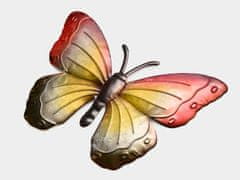 Ljubki dom Stenska kovinska dekoracija metulj BUTTERFLY 40 cm - več barv Barva: Vijolična