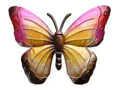 Ljubki dom Stenska kovinska dekoracija metulj BUTTERFLY 40 cm - več barv Barva: Vijolična
