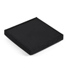 Ljubki dom Črn zložljiv tabure CUBEXO VELVET M