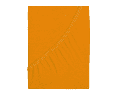 Ljubki dom Jersey rjuha za otroško posteljico EXCLUSIVE 60x120 cm lososova