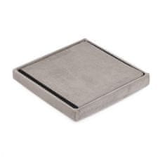 Ljubki dom Bež zložljiv tabure CUBEXO VELVET M