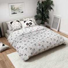 Ljubki dom Otroška bombažna posteljnina PANDA UNICORN bela Dimenzije posteljnine: 60 x 70 cm | 140 x 200 cm