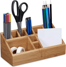 Ljubki dom Bambusov organizator z 10 predelki TRIANGLE 23x9,5 cm